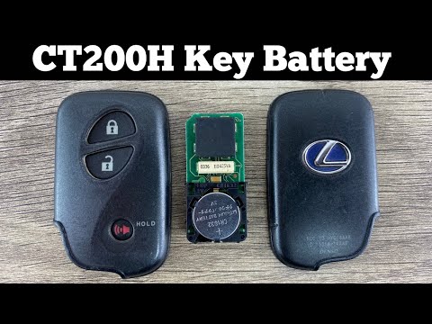 How To Change A Lexus CT200H Remote Key Fob Battery 2011 - 2017 Remove Replace Batteries Replacement