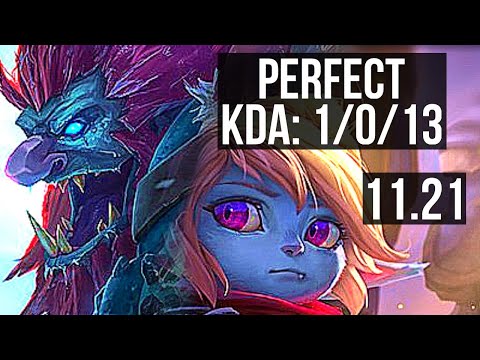 TRUNDLE vs POPPY (JUNGLE) | 1/0/13, Rank 11 Trundle | NA Grandmaster | v11.21