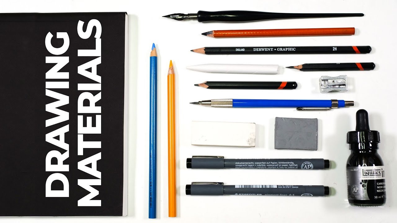 10 Essential Drawing Materials for SERIOUS Beginners
