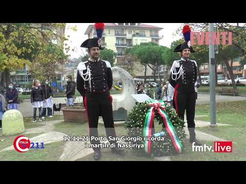 2021 11 12 Porto San Giorgio ricorda i martiri di Nassirya
