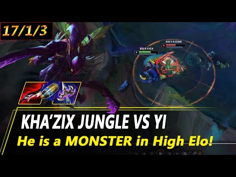 RANK 1 KHAZIX CN - QIUYI KHA'ZIX JUNGLE VS MASTER YI | CN MASTER