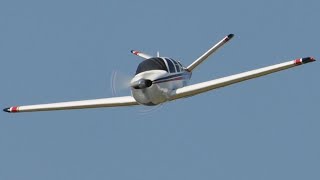 ESM RC Beechcraft V35 Bonanza V-tail at Nighthawks field.