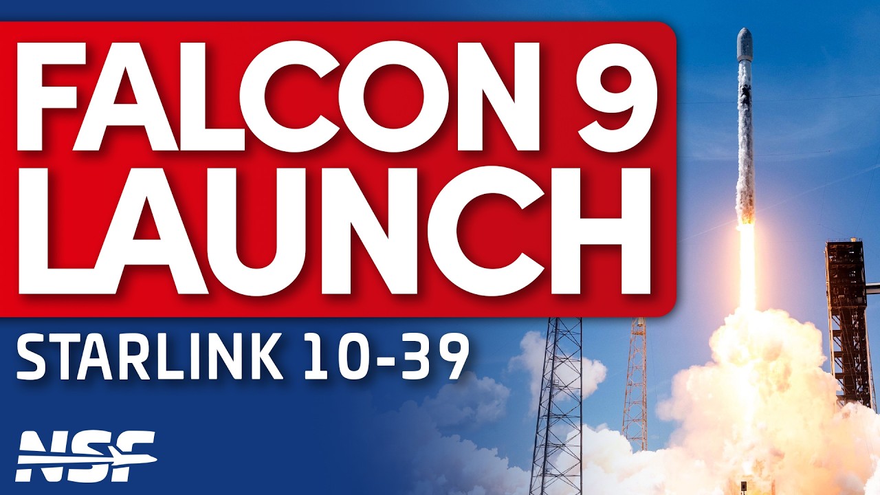 SpaceX Launches Falcon 9 Starlink 10-39