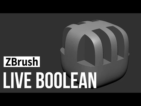 ZBrush - live boolean 1