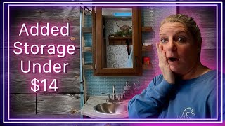 RV Décor Series - Making Shelves For RV Bathroom - No Tools Required
