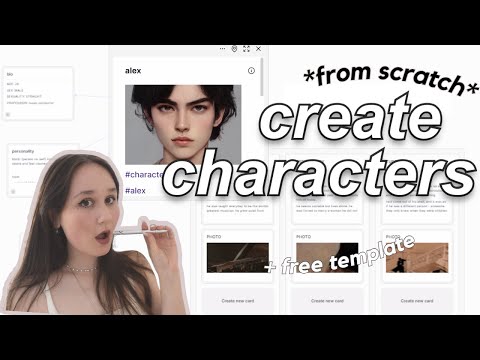 how to CREATE A BOOK CHARACTER *from scratch* 📄✨ (+ free template) character brainstorm tips