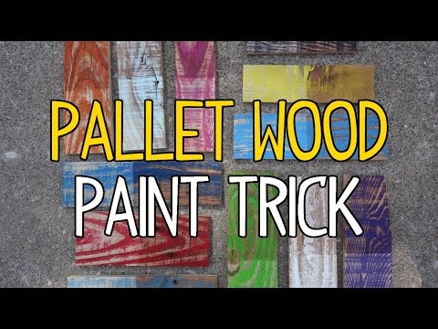 DIY Pallet Wood Paint Trick! Video