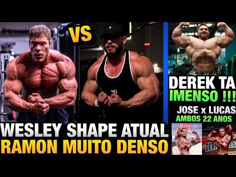 WESLEY APARECE ENORME E FIBRADO e RAMON TAMBÉM REVELA SHAPE MUITO BOM + DEREK, ERIC E MAIS