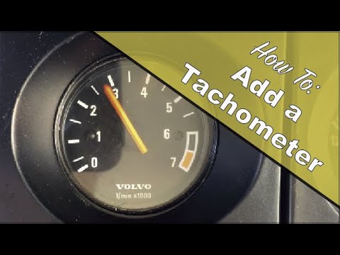 How to install a 52mm Tachometer into a 1990 Volvo 240 B230F