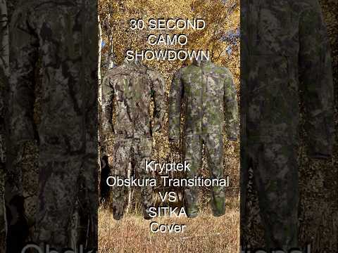 Kryptek Obskura Transitional VS Sitka Cover in the 30 Second Camo Showdown