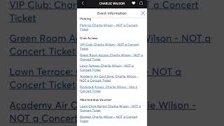 Vip Ticket &amp; Perks Charlie Wilson Cookout Tour featuring El DeBarge