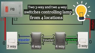 3-WAY AND 4-WAY SWITCH combination