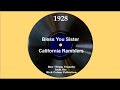 1928 California Ramblers - Bless You Sister (with vocal trio)