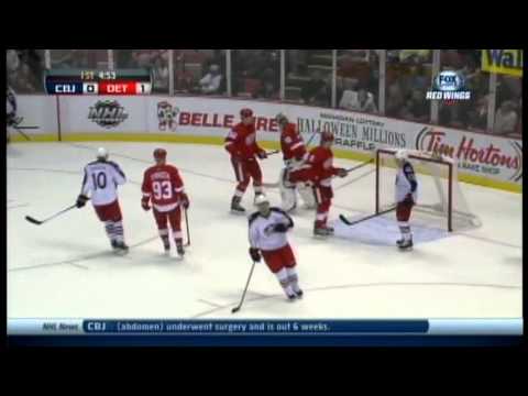 Jonas Gustavsson Highlights vs CBJ 10/15/13