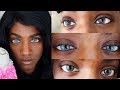 Melanin Friendly Color Contacts On DARK Eyes Skin Color Contacts Review Ft Iris Beauty