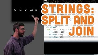 13.2: Strings: Split and Join - Processing Tutorial