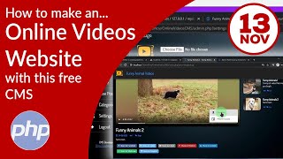 How to make an Online Videos Website with this free CMS