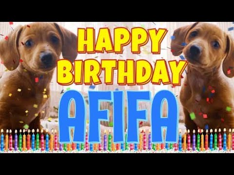 Happy Birthday Afifa! ( Funny Talking Dogs ) What Is Free On My Birthday