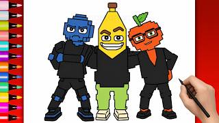 How to Draw Los Fruits! Steal a Brainrot ROBLOX