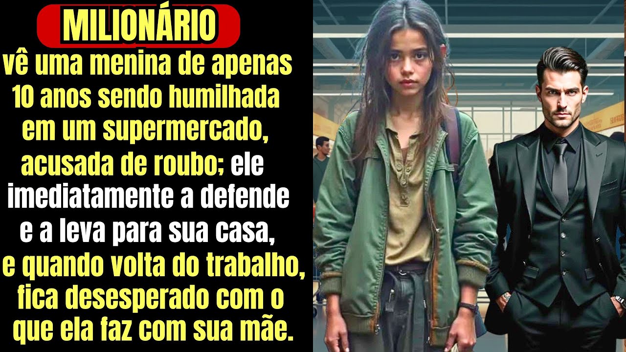 Milionário vê uma menina de apenas 10 anos sendo humilhada em um supermercado, acusada de roubo...