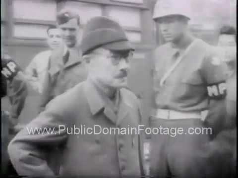 Japanese war criminals go on trial in Tokyo Newsreel PublicDomainFootage.com