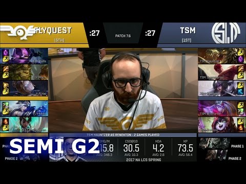 TSM vs FlyQuest Game 2 | Semi Finals S7 NA LCS Spring 2017 PlayOffs | TSM vs FLY G2 SF 1080p