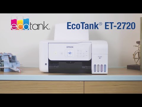 Epson EcoTank ET-2720 Wireless All-in-One Color Supertank Printer - Black  WiFi 