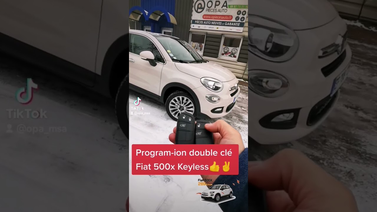 Programmation double clé Fiat 500x Keyless #fiat500 #fiat500x #carkeys #carkey #keyless #strasbourg