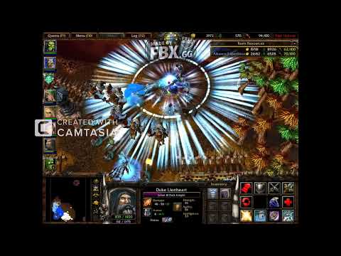 Warcraft III - Orcs Humans and High Elves Fight these Fel Orcs and Demons