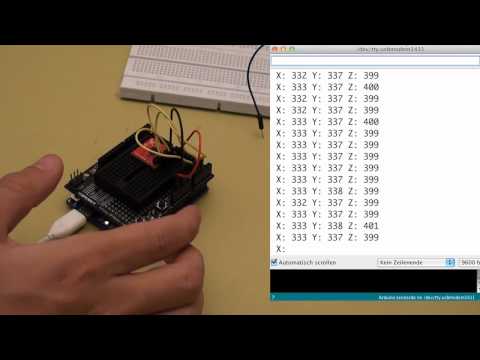Arduino Tutorial: Kapitel 3.3.1: "Der Beschleunigungssensor (ADXL 335)" (2/2)