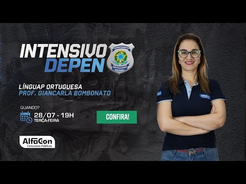 AO VIVO | Aula de Língua Portuguesa - Intensivo Depen - AlfaCon