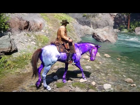 Arthur is riding a best Astra horse - Rdr2 Gameplay