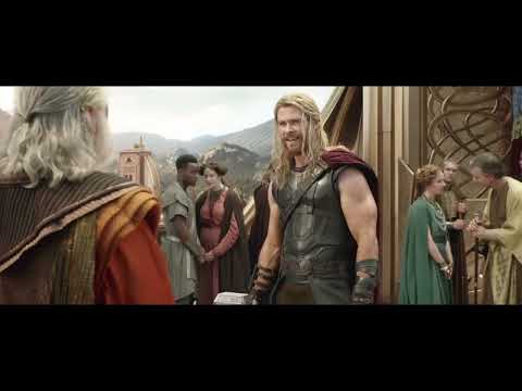 THOR THROWS HIS HAMMER AT LOKI