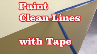 How to Paint Clean Even lines with painter