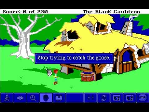 Let's Play The Black Cauldron: Point and Click Part 2 - Intro and Gameplay Start
