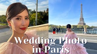 【Wedding photo in Paris】パリでウェディングフォト！おすすめ撮影スポット丸わかり！#paris  #パリ #ウェディングフォト #海外vlog #wedding