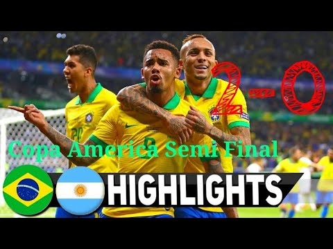 Brazil Vs Argentina(2-0) Highlights || Copa America Semi Final 2019 || Football Fancies