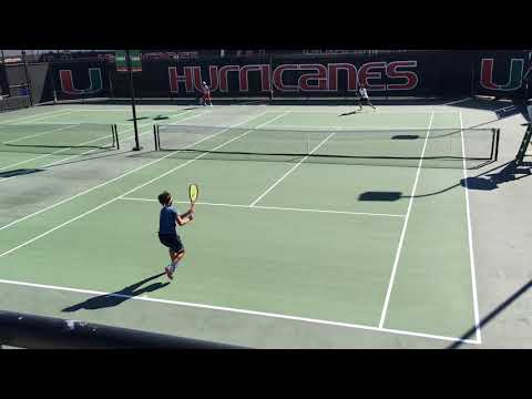 Junior Orange Bowl B14s final match point