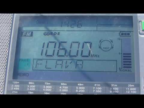 106 FM — RADIO FLAVA [1.6 kW, MT. EGMONT]
