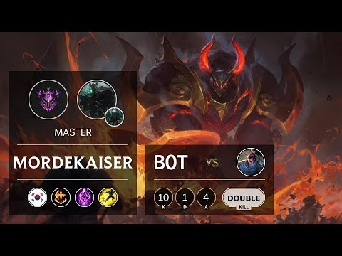 Mordekaiser Bot vs Yasuo - KR Master Patch 9.20