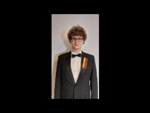 Ignas Dambrauskas sings Lithuanian song Kokia Nuostabi, Lietuva esi