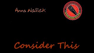 Anna Nalick - Consider This (Karaoke)