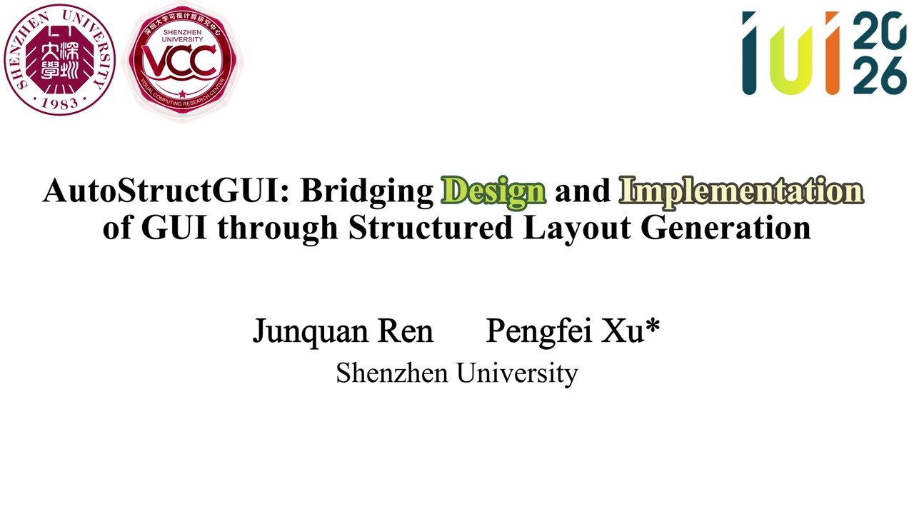 AutoStructGUI: Bridging Design and Implementation of GUI through Structured Layout Generation