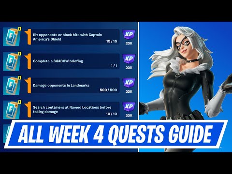 Fortnite Complete Week 4 Quests - How to EASILY Complete Week 4 Challenges in Chapter 5 Season 4