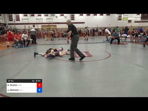 USAWNJ - Freestyle-Greco States/Schoolboy - FS 97 3rd Place - Govanni Scafid (Warr) Vs. Jake Slotn