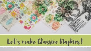 Making Glassine Napkins!