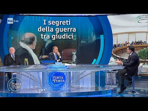 Palamara: la magistratura all'opposizione politica contro Berlusconi - Porta a porta 08/02/2022