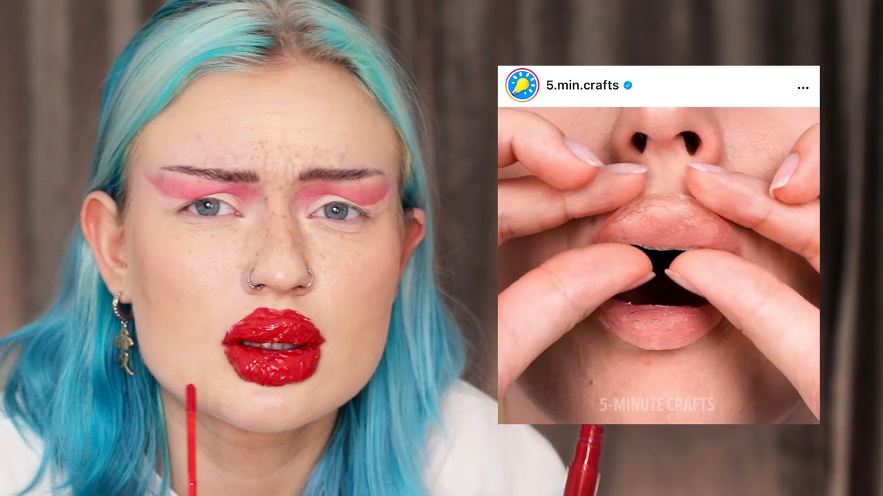 My lips are done with 5-Minute Crafts