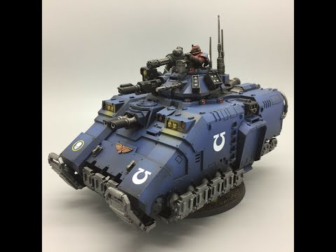Games Workshop Warhammer 40,000 40K Space Marines Ultramarines Primaris Repulsor Tank Painted