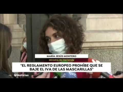 Así JUSTIFICA el Gobierno socialcomunista el 21% de IVA en las mascarillas.
